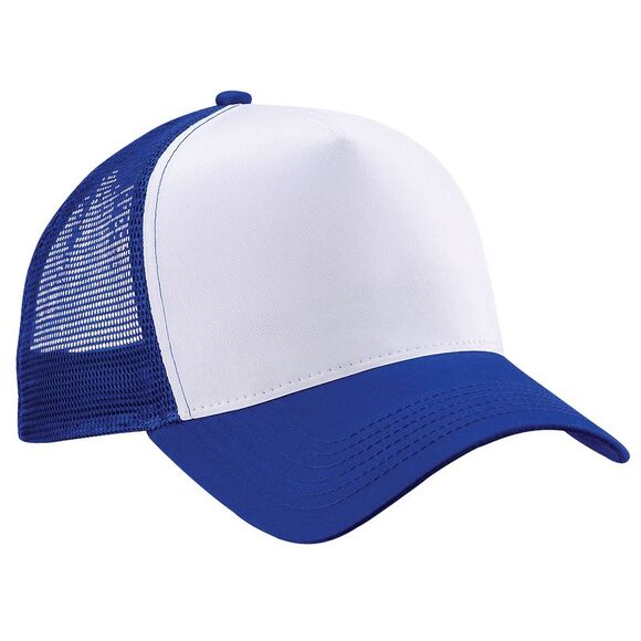 Beechfield Mens Half Mesh Trucker Cap/Headwear (Pack of 2) / Bright Royal/White - Picture 1 of 3